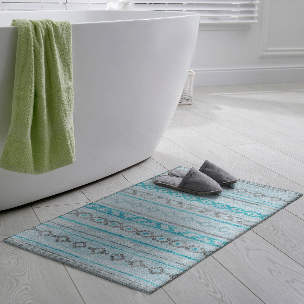 Indoor/Outdoor Sedona SN10 Skydust Machine Washable 1'8" x 2'6" Rug