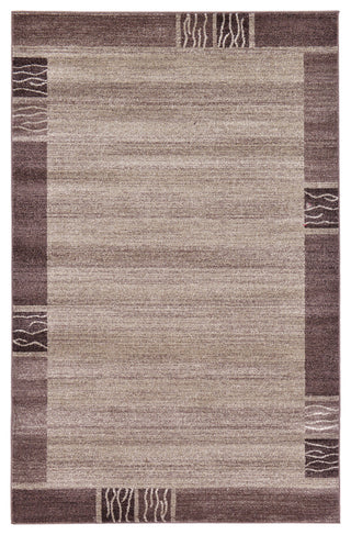 Rug Unique Loom Del Mar Light Brown Rectangular 5' 0 x 8' 0