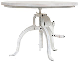 Riley Adjustable Height Rustic Hi-Lo Coffee Table, Whitewash