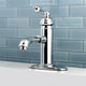 Single-Handle Bathroom Faucet, Brass Pop-Up, Polished Chrome
