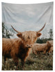 Chelsea Victoria The Furry Highland Cow Tapestry