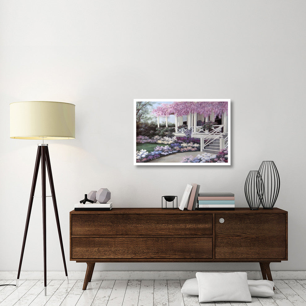"Garden Veranda" Digital Paper Print by Diane Romanello, 38"x26"