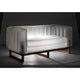 Mojow Eko Yomi Sofa Wood Frame Mattress Translucent with Lighting, White