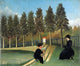 Henri Rousseau The Painter and His Wife Wall Decal