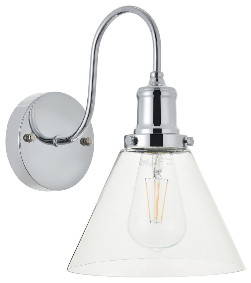 Chrome Finish 1-Light Wall Sconce