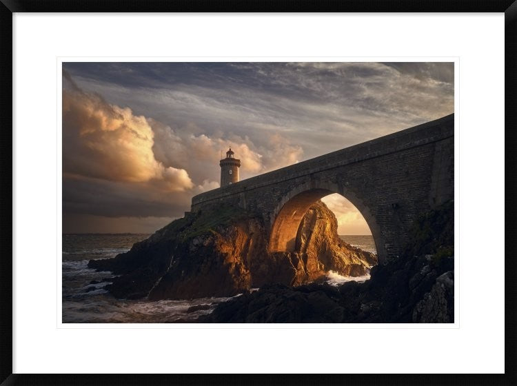 "Under The Bridge" Framed Digital Print by Denis, 32x24"
