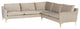 Anders Nude Fabric Sectional Sofa, HGSC833
