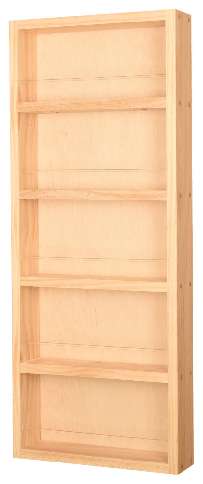 Citrus Unfinished On the Wall Spice Rack 35"h x 14"w x 4.5"d