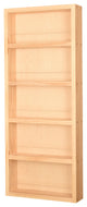 Citrus Unfinished On the Wall Spice Rack 35"h x 14"w x 4.5"d