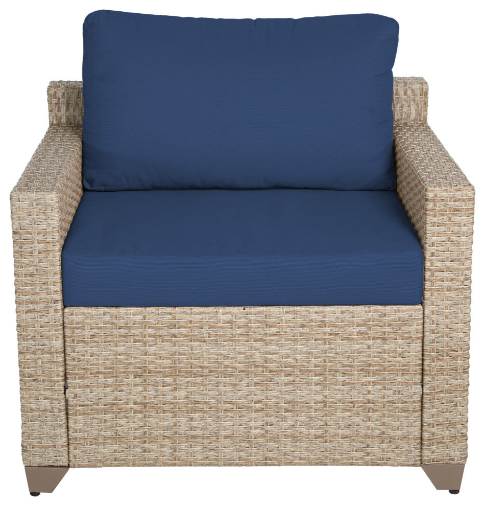 Maui 3-Piece Outdoor Conversation Set With Club Chairs and Coffee Table