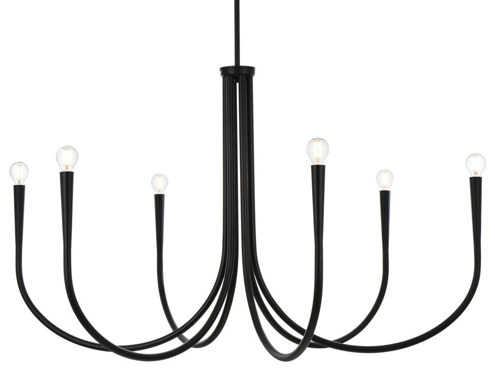 Home Living 42" Chandelier, Black