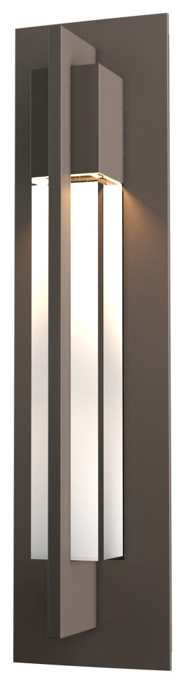 Axis Outdoor Sconce, Coastal Dark Smoke Finish - Clear Glass