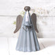 Angel Candle Holder, Weathered Zinc