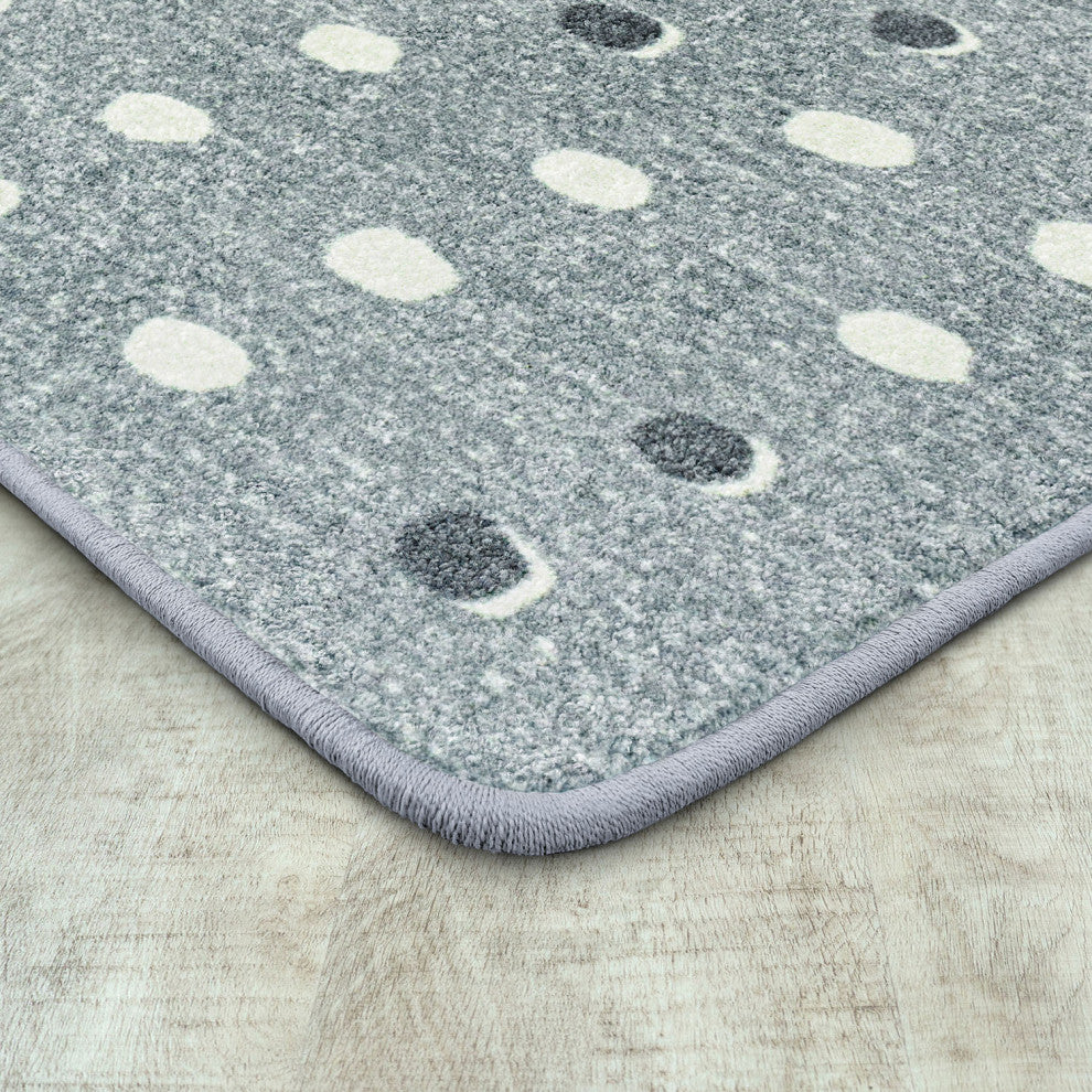 Little Moons 7'8" x 10'9" area rug in color Cloudy