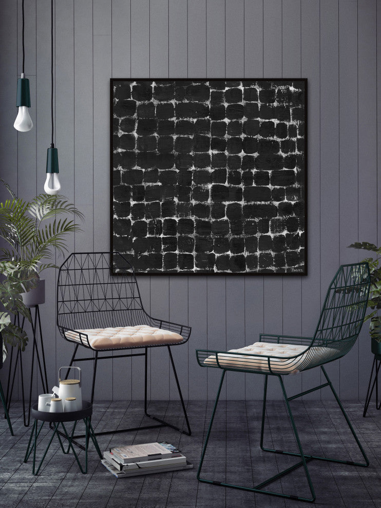 "Bright Idea" Floater Framed Painting Print on Canvas, 48x48