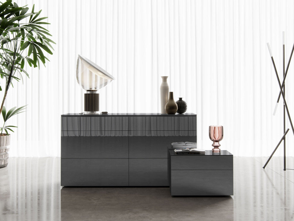 Bedford Dresser, Dark Gull Gray Glass