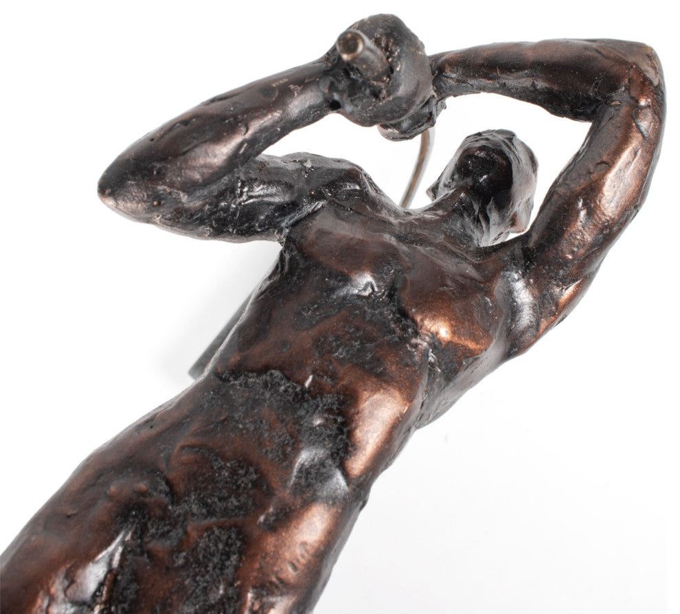 Flying Vaulter Polystone Sculpture, Pole Vaulter 2