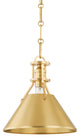 Metal No. 2 1 Light Pendant, 9"