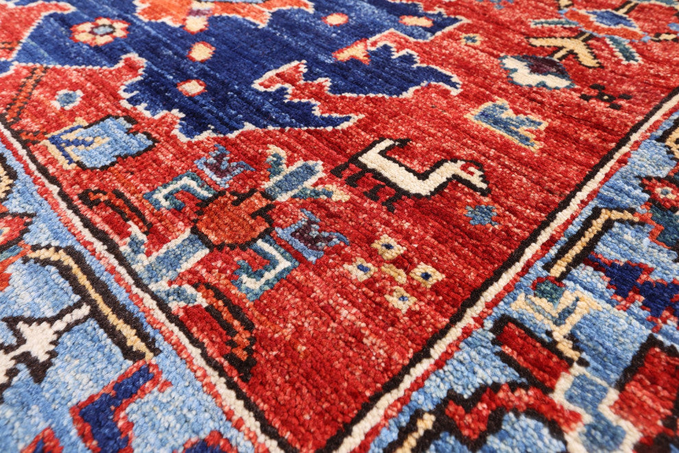 2' 8" X 8' 7" Runner Persian Fine Serapi Handmade Wool Rug - Q12452