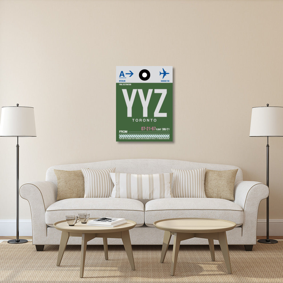 "YYZ Toronto Luggage Tag 1" Fine Art Print