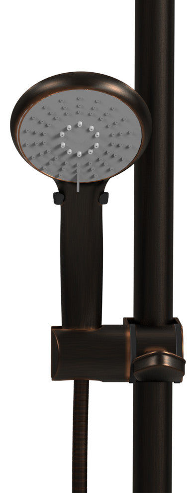 ErgoSlideBar Soft Grip 32mm Diameter ADA Compliant 500 lb Weight Capacity, Oil Rubbed Bronze, Right