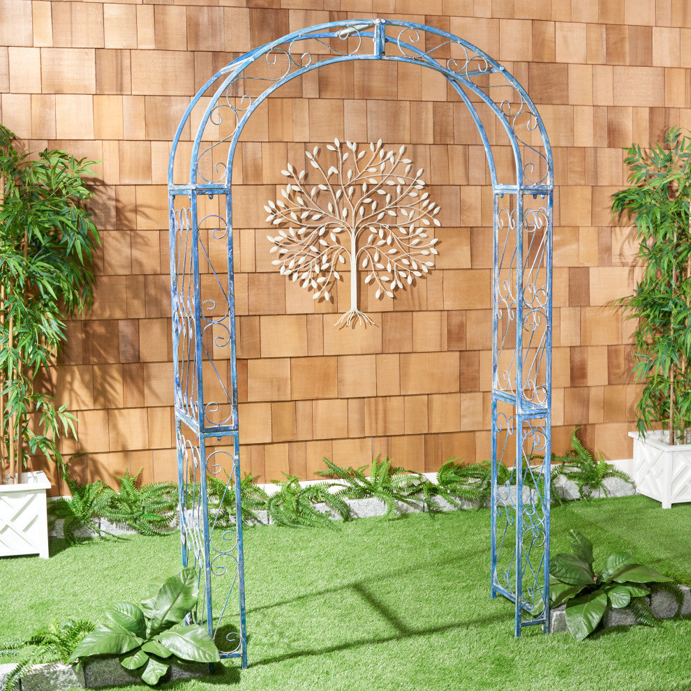 Safavieh Pagan Outdoor Arch, Antique Blue