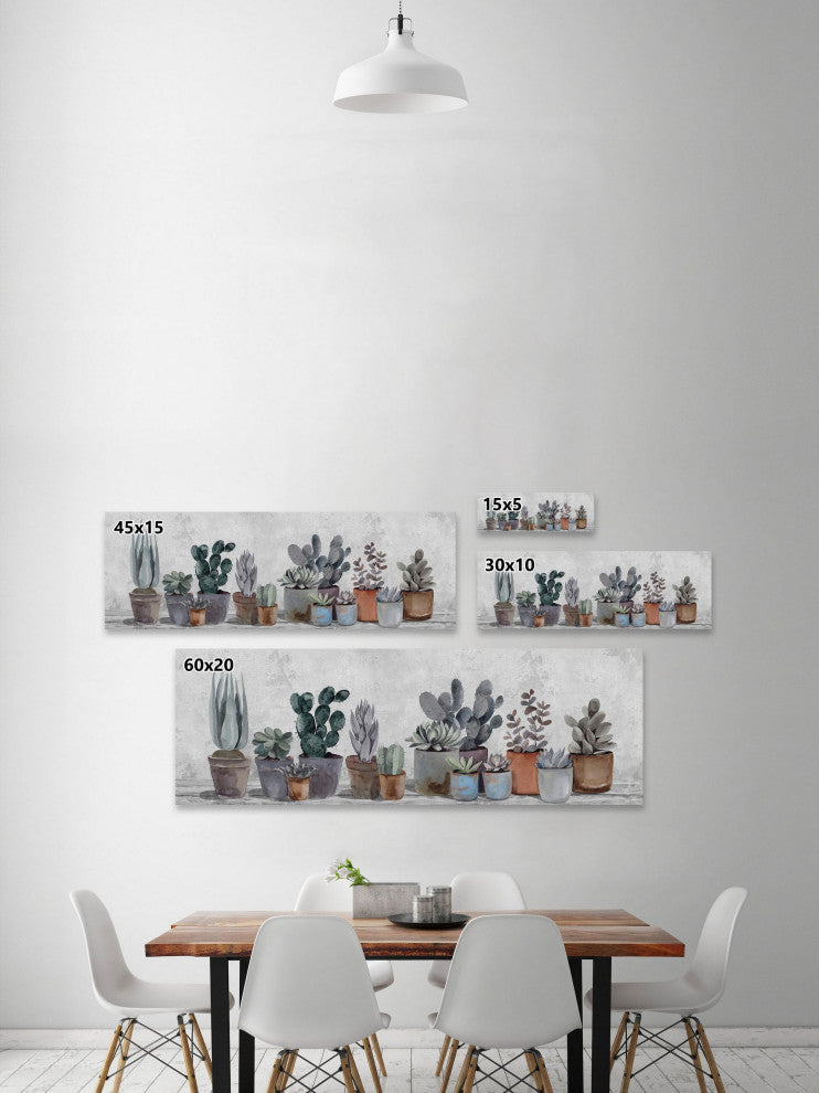 "Succulent Collection" Painting Print on Wrapped Canvas