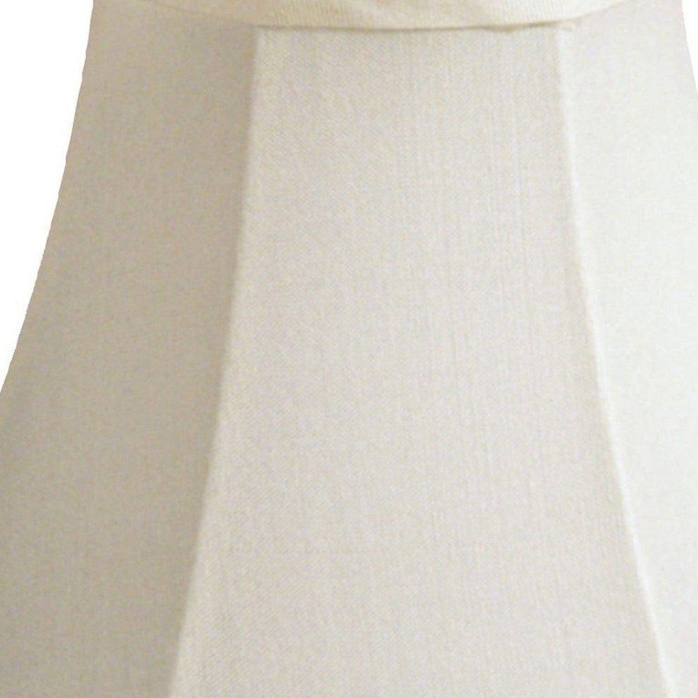 4" Ivory Slanted Silk Set of 6 Chandelier Pongee Shantung Lampshades