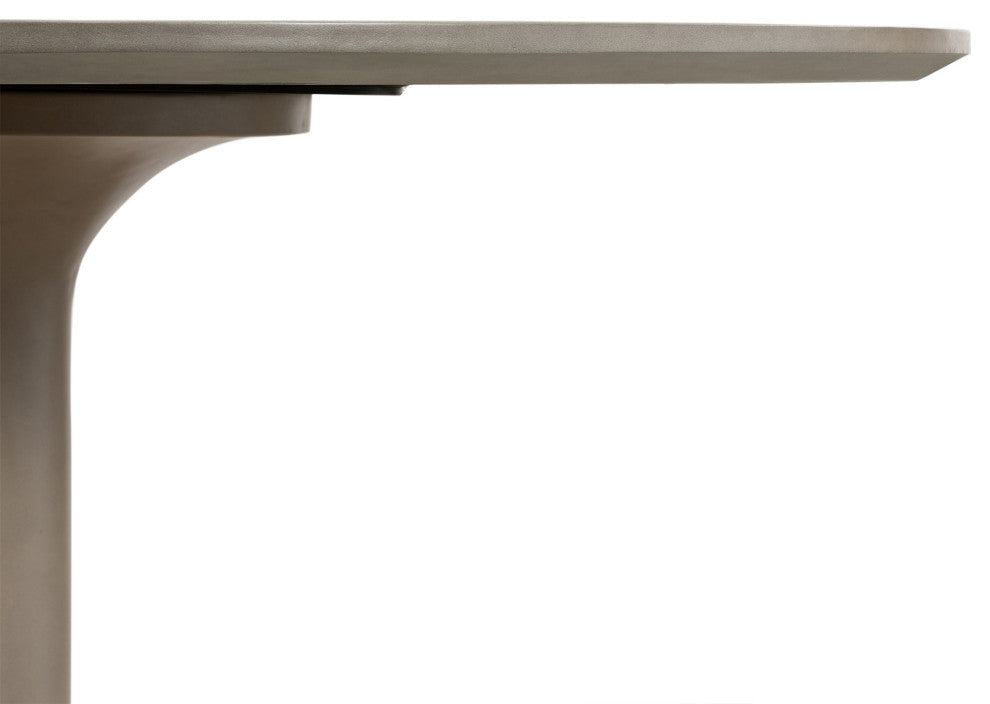 Pippa Concrete and Metal Tulip Round Dining Table
