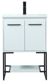 Sue 24" Single Bathroom Vanity, White