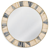 Keena Wall Mirror - Gold /White /Blue Bone