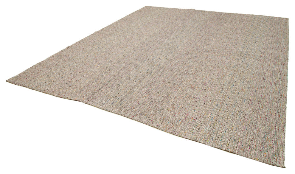 Rug N Carpet - Handmade Turkish 10' 4'' x 12' 2'' Flatweave Wool Kilim Rug
