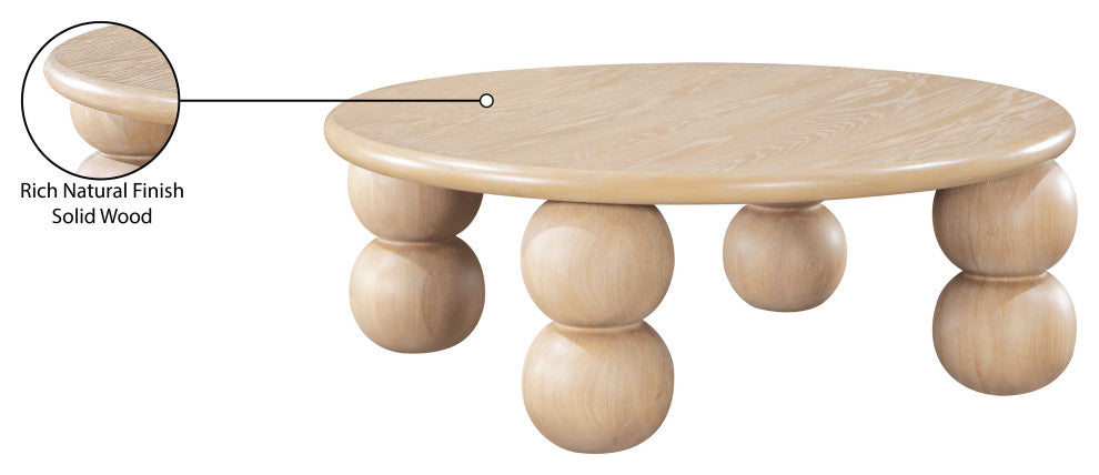 Kelvin Wood Coffee Table, Natural
