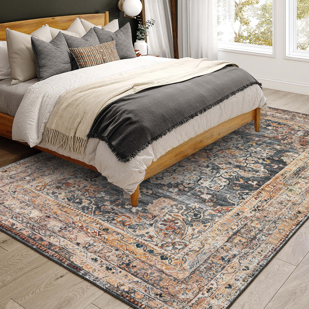 Jericho JC6 Charcoal 3' x 5' Rug