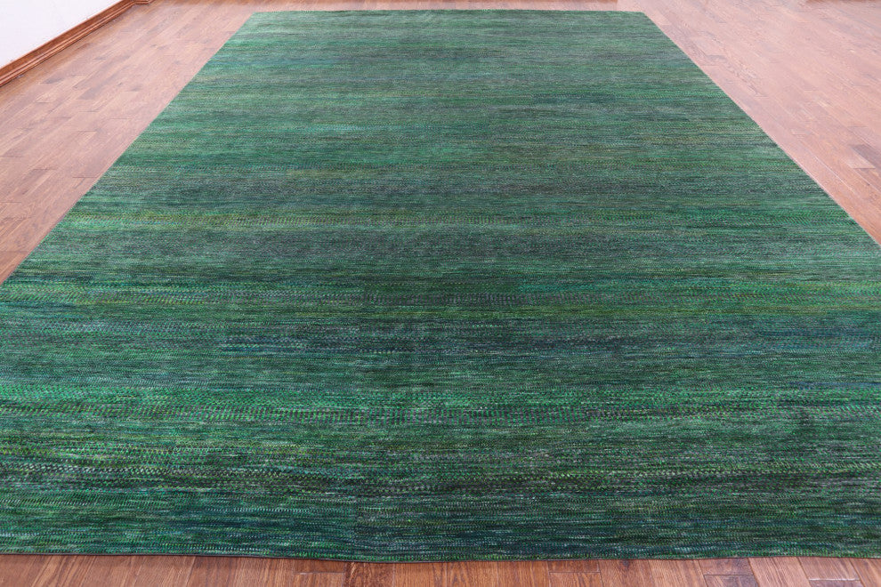 Wool and Silk Super Savannah Gabbeh Hand Knotted Rug 12' 0" X 15' 2" Q8638