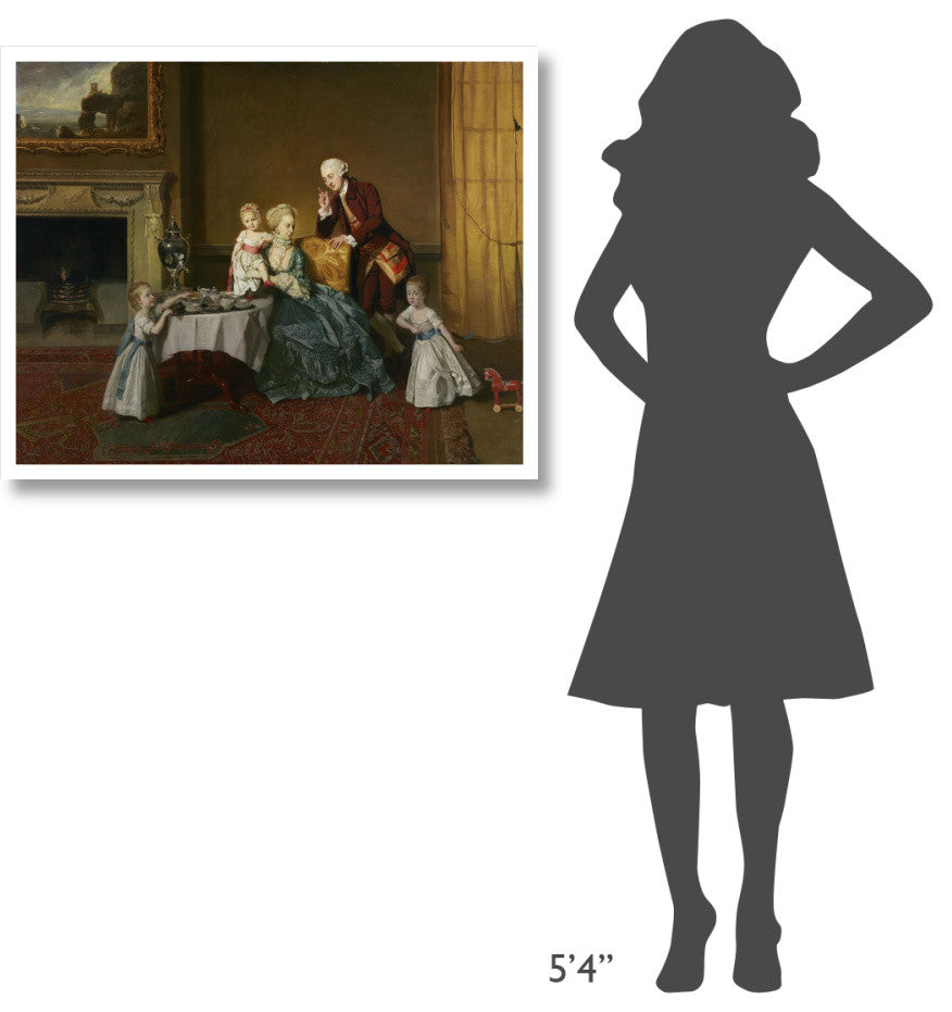 "John, Fourteenth Lord Willoughby de Broke, and his Family" Paper Art, 37"x30"