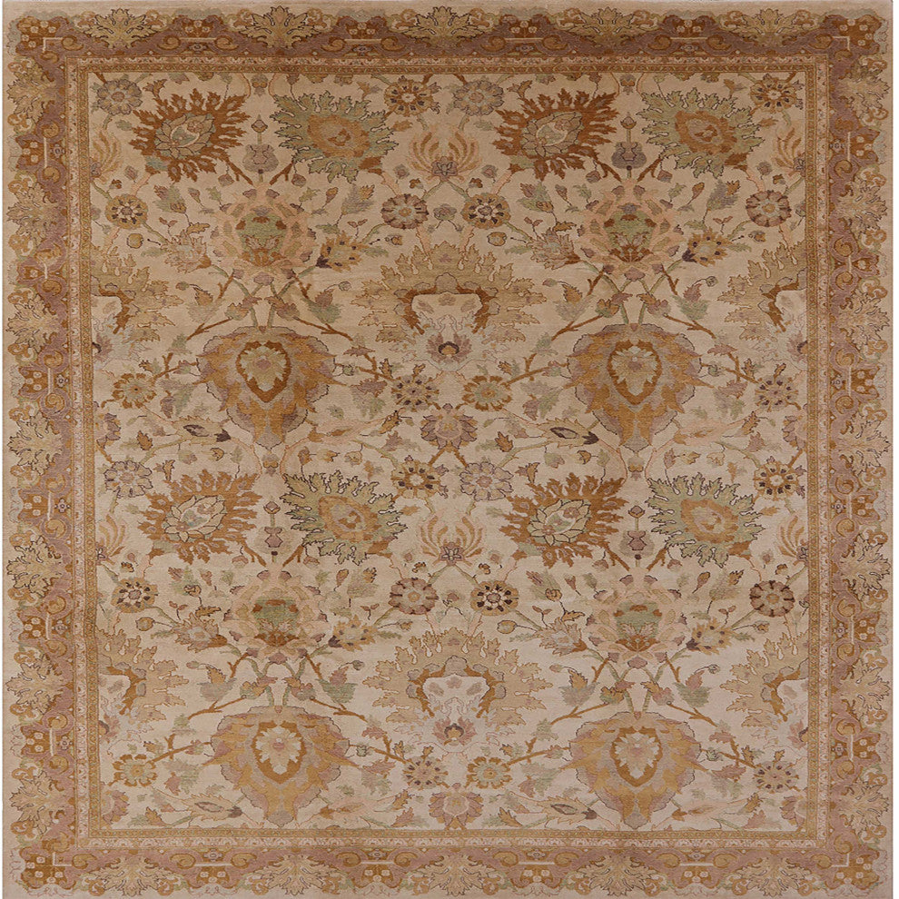 Ahgly Company Indoor Square Mid-Century Modern Area Rugs, 7' Square
