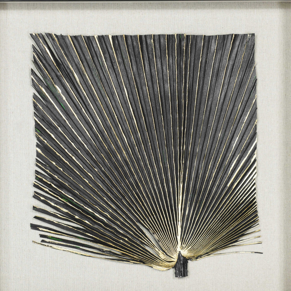 2-Tone Banana Leaf Shadow Box Wall DÃ©cor