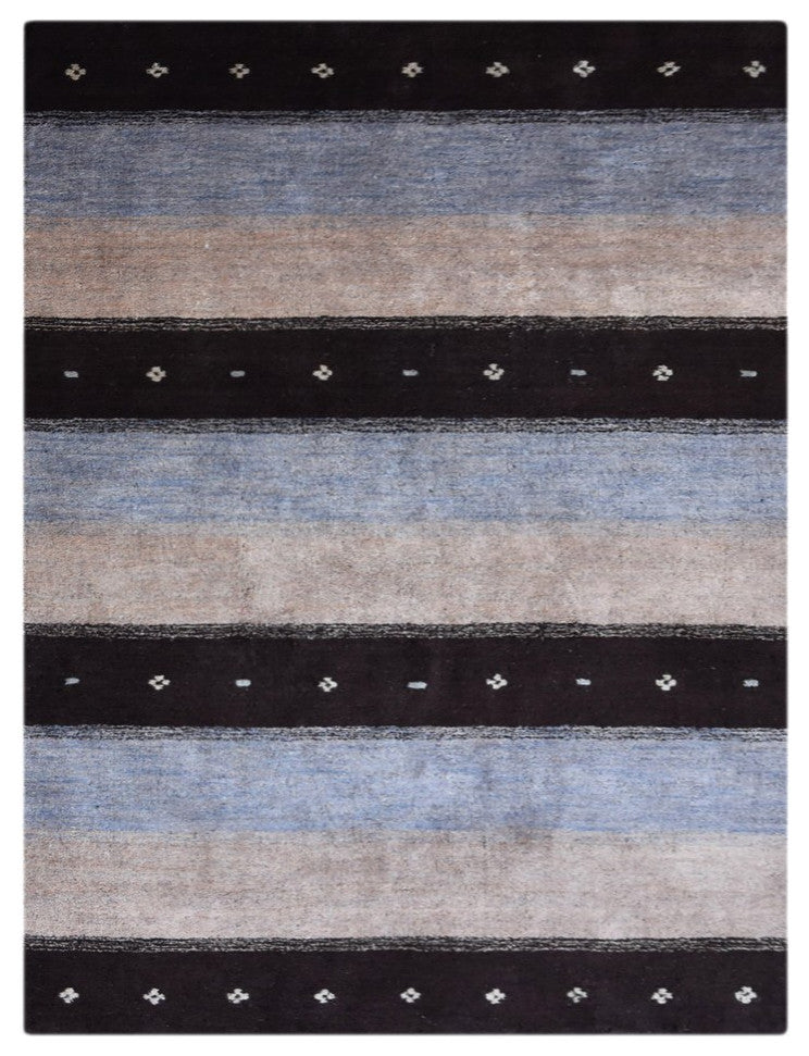 HAND KNOTTED LOOM SILK ECO-FRIENDLY RUG-8'x10',Rectangle,Brown Beige,Contemporar