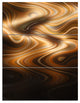"Brown Curved Waves Texture" Digital Metal Wall Art, 3 Panels, 28"x36"