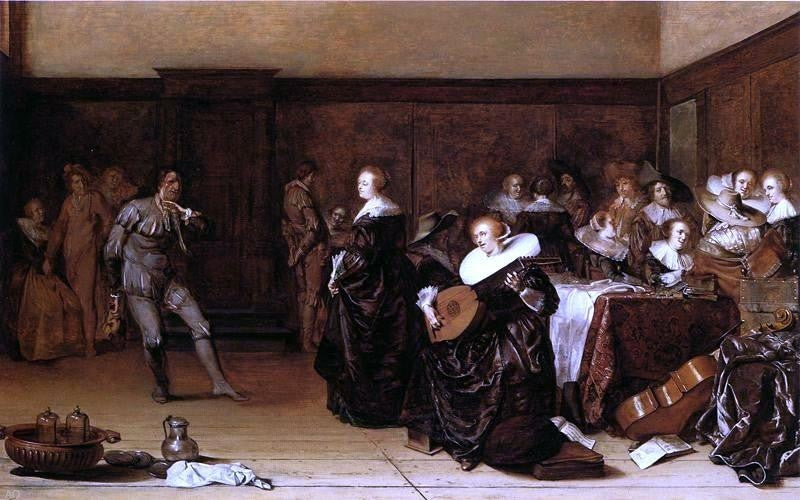 Pieter Codde Musical Company Wall Decal