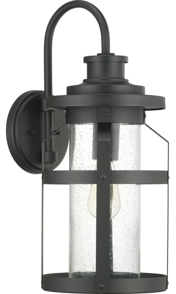 Haslett Collection 1-Light Large Wall Lantern, Black