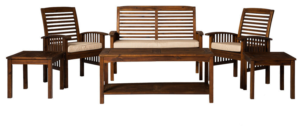 Outdoor Chat Set - Dark Brown, OGWLSCH6DB