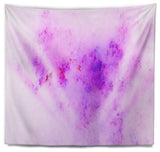 Blur Light Pink Sky with Stars Abstract Wall Tapestry, 60"x50"