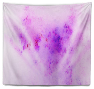 Blur Light Pink Sky with Stars Abstract Wall Tapestry, 60"x50"