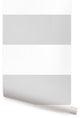 Horizontal Stripe Bold Peel and Stick Vinyl Wallpaper, Gray, 24"w X 60"h