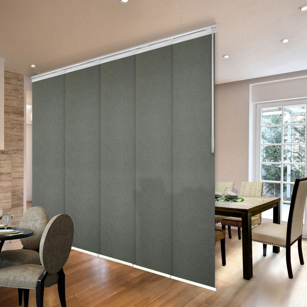 Salvatore 5-Panel Track Extendable Vertical Blinds 58-110"W
