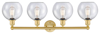 Athens 4-Light 35" Bath Vanity Light, Satin Gold, Seedy