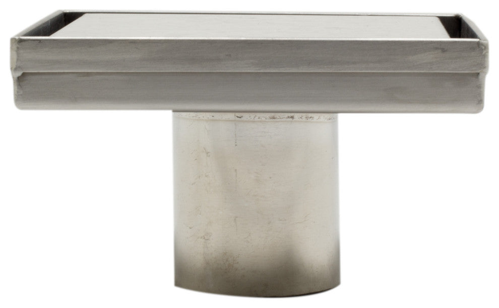 ALFI brand ABSD55B-PSS 5"x5" Square Stainless Shower Drain w/ Solid Cover