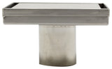 ALFI brand ABSD55B-PSS 5"x5" Square Stainless Shower Drain w/ Solid Cover